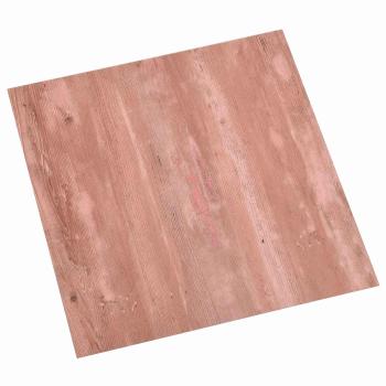 ARDEBO.de - Selbstklebende Bodenplanken Rot 30,5 x 30,5 cm 20 Stk. PVC