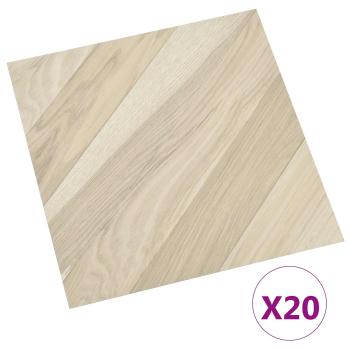 Selbstklebende Bodenplanken Beige gestreift 30,5 x 30,5 cm