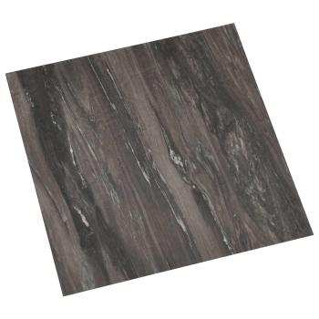 ARDEBO.de - Selbstklebende Bodenplanken Dunkelgrau 30,5 x 30,5 cm 20 stk.
