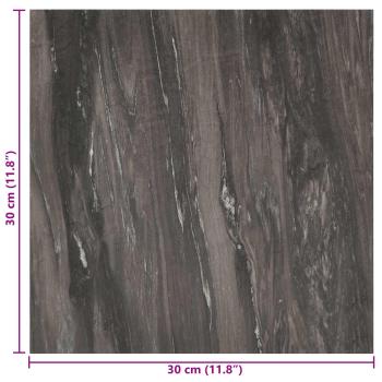 Selbstklebende Bodenplanken Dunkelgrau 30,5 x 30,5 cm 20 stk.
