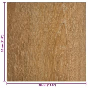 Selbstklebende Bodenplanken Holz 30,5 x 30,5 cm 20 stk. PVC