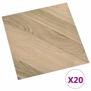 Selbstklebende Bodenplanken Braun gestreift 30,5 x 30,5 cm