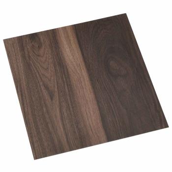 ARDEBO.de - Selbstklebende Bodenplanken Dunkelbraun 30,5 x 30,5 cm 20 Stk.