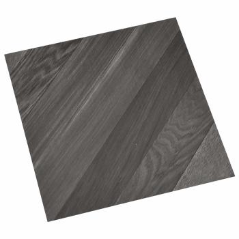 ARDEBO.de - Selbstklebende Bodenplanken Gestreift Grau 30,5 x 30,5 cm