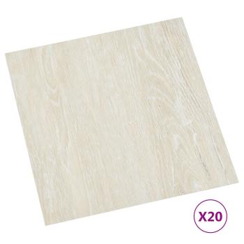 Selbstklebende Bodenplanken Creme 30,5 x 30,5 cm 20 stk. PVC