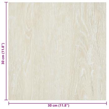 Selbstklebende Bodenplanken Creme 30,5 x 30,5 cm 20 stk. PVC