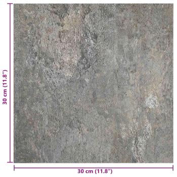 Selbstklebende Bodenplanken Steine 30,5 x 30,5 cm 20 stk. PVC
