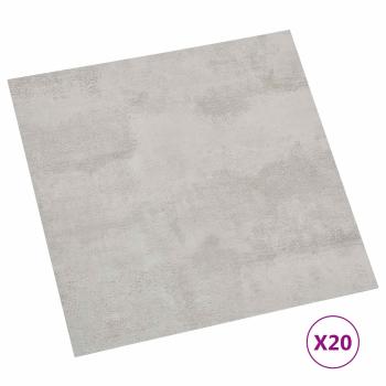 Selbstklebende Bodenplanken Weiß und Grau 30,5 x 30,5 cm