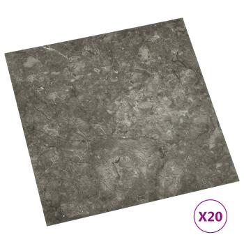Selbstklebende Bodenplanken Schwarz und Grau 30,5 x 30,5 cm