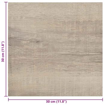 Selbstklebende Bodenplanken Altholz 30,5 x 30,5 cm 20 stk. PVC