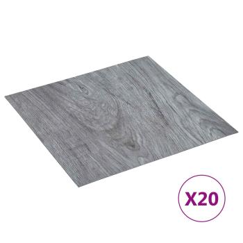 Selbstklebende Bodenplanken Braun und Anthrazit 30,5 x 30,5 cm
