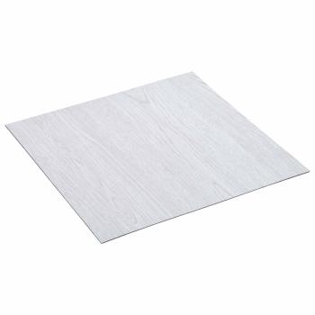 ARDEBO.de - Selbstklebende Bodenplanken Weiß 30,5 x 30,5 cm 20 Stk. PVC