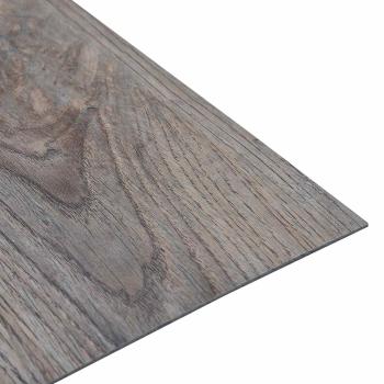 Selbstklebende Bodenplanken Hellbraun und Schwarz