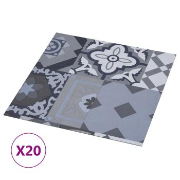 Selbstklebende Bodenplanken Buntes Muster 30,5 x 30,5 cm