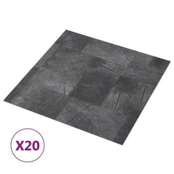 Selbstklebende Bodenplanken Holzstruktur Grau 30,5 x 30,5 cm