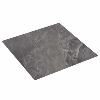 ARDEBO.de - Selbstklebende Bodenplanken Schwarz 30,5 x 30,5 cm 20 Stk. PVC