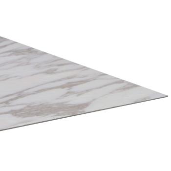 Selbstklebende Bodenplanken Weiß und Braun 30,5 x 30,5 cm