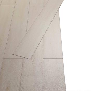 Selbstklebende PVC-Bodenplanken Eiche Klassik Weiß 30,5 x 61 cm