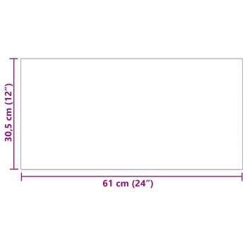 Selbstklebende PVC-Bodenplanken Eiche Klassik Weiß 30,5 x 61 cm