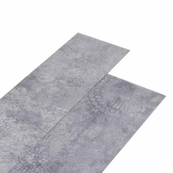 ARDEBO.de - Selbstklebende PVC-Bodenplanken Zementgrau 30,5 x 61 cm 28 stk.