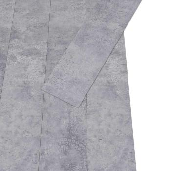 Selbstklebende PVC-Bodenplanken Zementgrau 30,5 x 61 cm 28 stk.