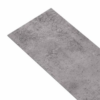 Selbstklebende PVC-Bodenplanken Zementbraun 30,5 x 61 cm