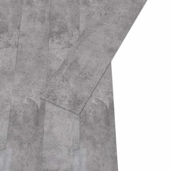 Selbstklebende PVC-Bodenplanken Zementbraun 30,5 x 61 cm