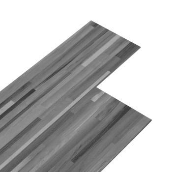 ARDEBO.de - Selbstklebende PVC-Bodenplanken Gestreiftes Grau 30,5 x 61 cm