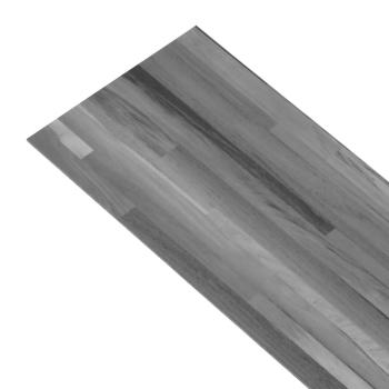 Selbstklebende PVC-Bodenplanken Gestreiftes Grau 30,5 x 61 cm