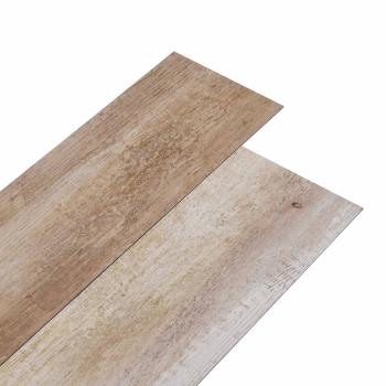 ARDEBO.de - Selbstklebende PVC-Bodenplanken Gewaschenes Holz 30,5 x 61 cm