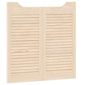 Schwingtüren 2 stk. 80 x 40 cm Massives Kiefernholz Natur