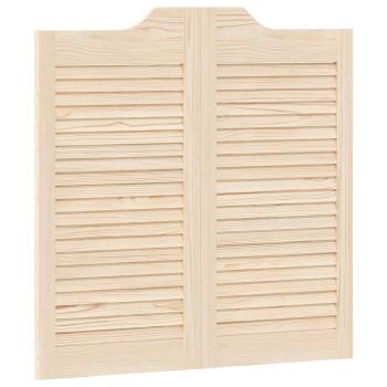 Schwingtüren 2 stk. 80 x 40 cm Massives Kiefernholz Natur