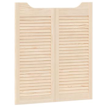 Schwingtüren 2 stk. 90 x 40 cm Massives Kiefernholz Natur