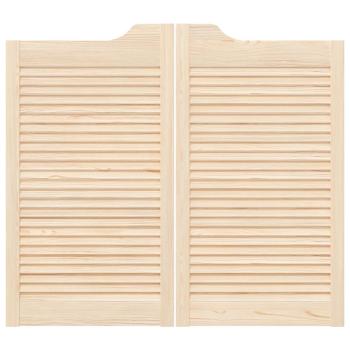 Schwingtüren 2 stk. 90 x 40 cm Massives Kiefernholz Natur
