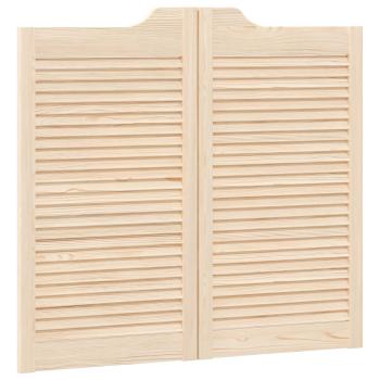 Schwingtüren 2 stk. 90 x 50 cm Massives Kiefernholz Natur