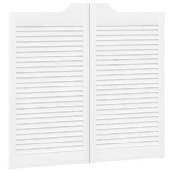 Schwingtüren 90 x 50 cm Massives Kiefernholz Weiß