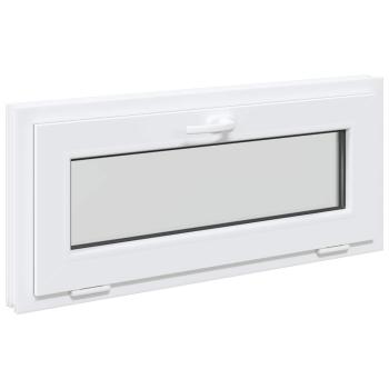 Kellerfenster RISOR 90 x 40 cm PVC und klares, glattes Glas
