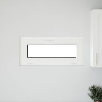 Kellerfenster RISOR 90 x 40 cm PVC und klares, glattes Glas
