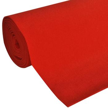 Teppich Rot 1 x 20 m Polyester