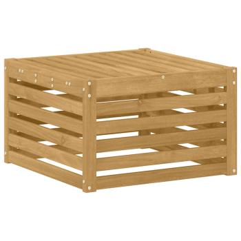 Outdoor-Fußhocker Massivholz Akazie Weiß gewaschen