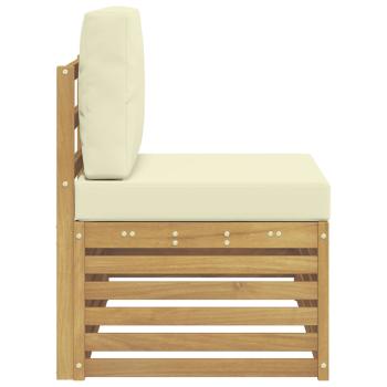 Ecksofa-Einheiten für draußen Weiß und Creme 91 x 63 x 73 cm