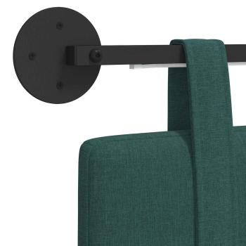 Hängendes Kopfteil Mit LED Licht Dunkelgrün Stoff