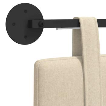 Hängendes Kopfteil Mit LED Licht Creme Stoff