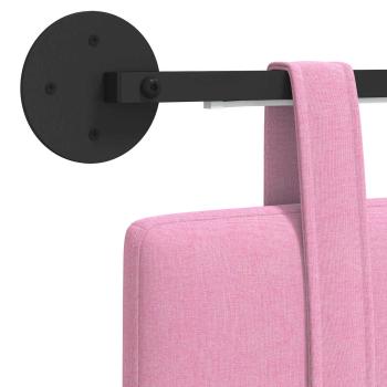 Hängendes Kopfteil Mit LED Licht Rosa Stoff