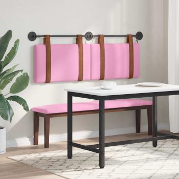 Hängendes Kopfteil Mit LED Licht Rosa Antikes PU