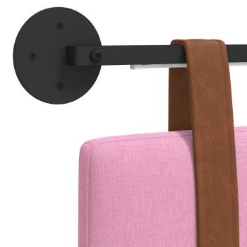 Hängendes Kopfteil Mit LED Licht Rosa Antikes PU