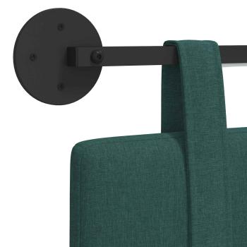 Hängendes Kopfteil Mit LED Licht Dunkelgrün Stoff