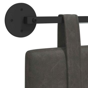 Hängendes Kopfteil Mit LED Licht Schwarz Antikes PU