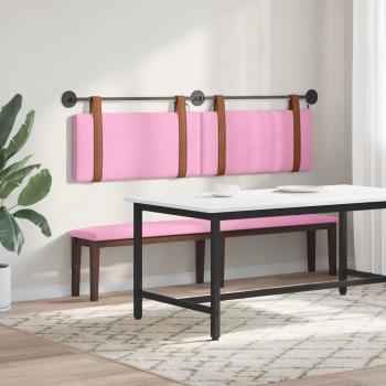 Hängendes Kopfteil Mit LED Licht Rosa Antikes PU