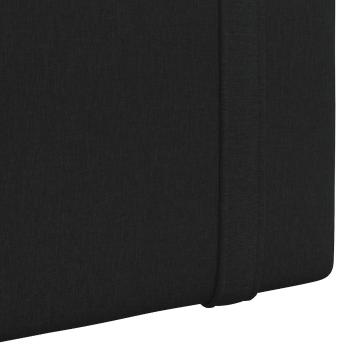 Hängendes Kopfteil Mit LED Licht Schwarz Stoff